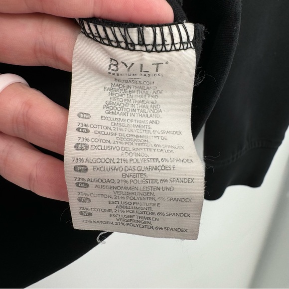 BYLT Premium Basics Men’s Medium Heavyweight Black Athletic Streetwear Hoodie - Picture 4 of 5